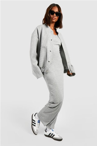 Robe longue - Gris chiné