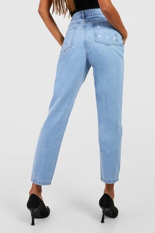 Jean mom taille haute - Bleu clair