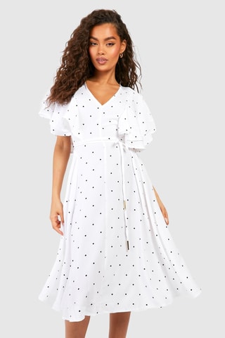 Robe midi - Ivoire