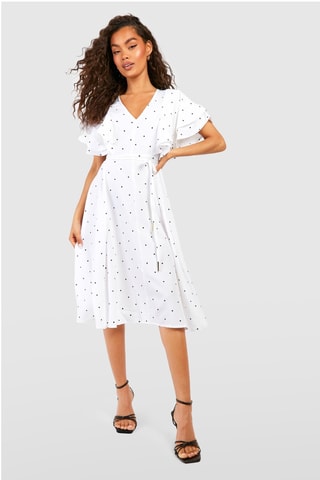 Robe midi - Ivoire