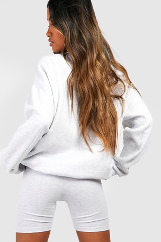 Sweat et cycliste - Gris clair