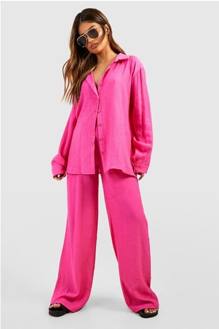 Pantalon palazzo - Rose