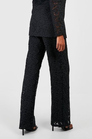 Pantalon droit taille haute - Noir