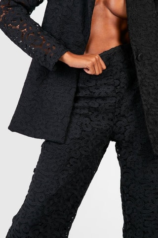 Pantalon droit taille haute - Noir