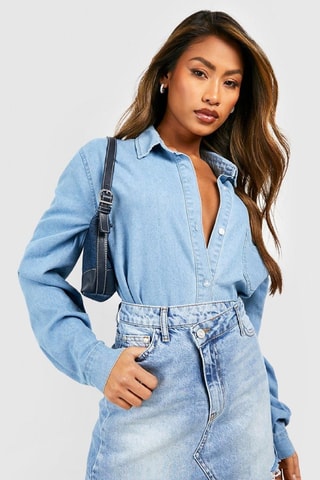 Minijupe en jean - Bleu