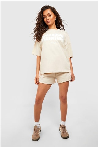 T-shirt et short - Beige