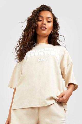 T-shirt et short - Beige