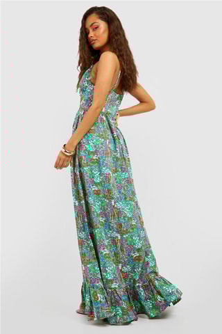 Robe longue - Vert