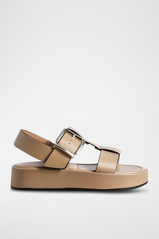 Sandales plateformes - Beige