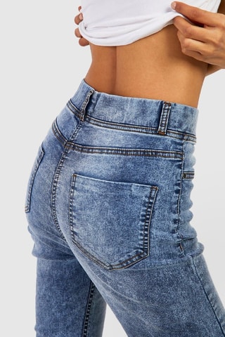Jegging taille haute - Bleu