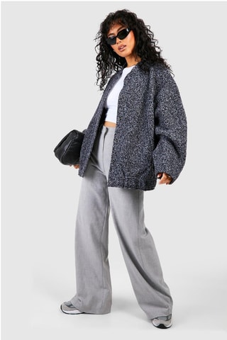 Veste oversize - Bleu chiné