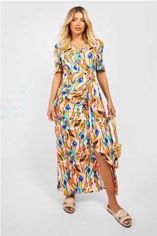 Robe portefeuille - Orange