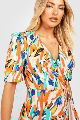 Robe portefeuille - Orange