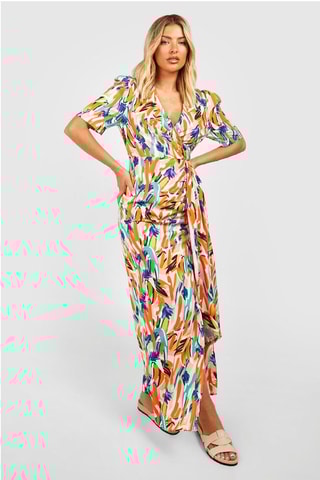 Robe portefeuille - Orange