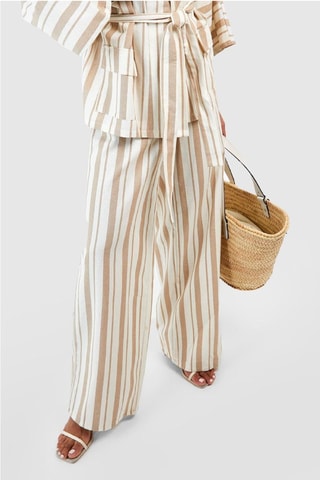 Pantalon wide legs - Beige