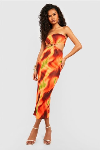 Robe bustier - Orange