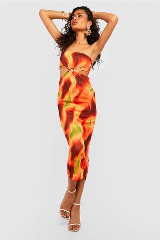 Robe bustier - Orange