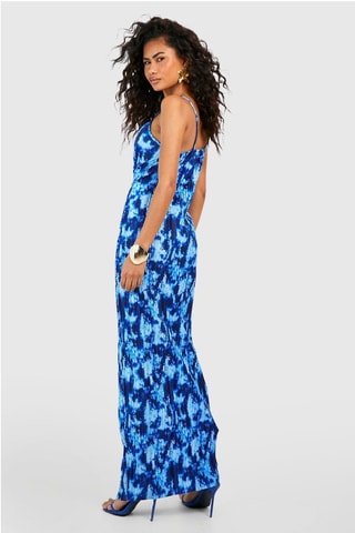 Robe longue tie and dye - Bleu