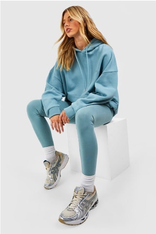 Sweat à capuche et legging - Bleu