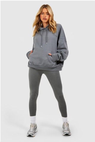 Sweat à capuche et legging - Gris foncé