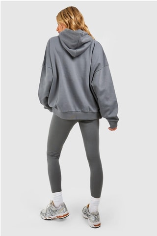 Sweat à capuche et legging - Gris foncé