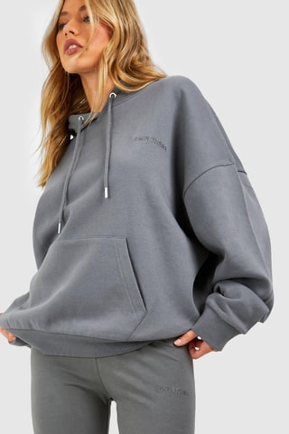 Sweat à capuche et legging - Gris foncé