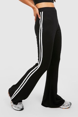 Pantalon flare taille haute - Noir
