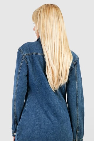 Robe chemise en jean - Bleu