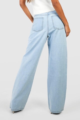 Jean wide legs taille haute - Bleu clair