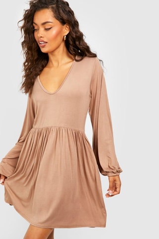 Robe patineuse - Camel