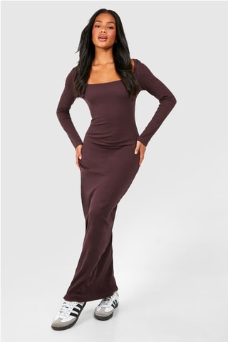 Robe longue - Marron