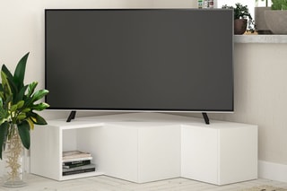 Meuble TV 2 tiroirs - 90 x 32 x 92 cm