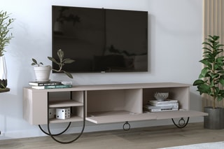 Meuble TV 2 abattants - 150 x 44 x 36 cm