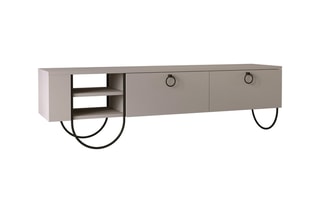 Meuble TV 2 abattants - 150 x 44 x 36 cm