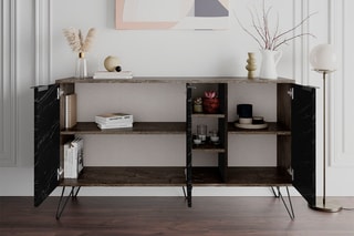 Buffet 3 portes - 142 x 35,6 x 83 cm