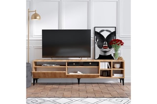 Meuble TV 2 abattants - 180 x 35 x 52 cm