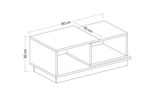 Table basse Consept - 90 x 36 x 45 cm