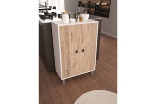 Meuble de rangement Melo - Atlantic Pine, White Evila