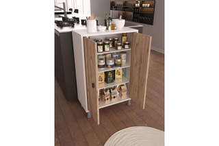 Meuble de rangement Melo - Atlantic Pine, White Evila