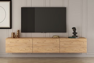 Meuble TV 3 abattants West - 150 x 30 x 32 cm