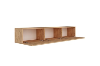 Meuble TV 3 abattants West - 150 x 30 x 32 cm