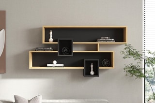 Etagère murale 2 niveaux Karen - 120 x 72,2 x 22 cm