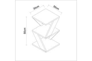 Table d'appoint - 30 x 50 x 30 cm 
