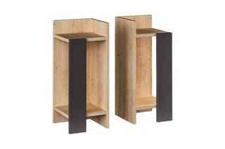 2 tables de chevet - 25 x 60 x 27 cm