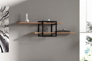 Etagère murale 2 niveaux Mone - 120 x 30 x 18 cm