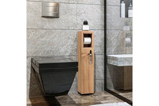 Meuble de salle de bain 1 porte - 15 x 65 x 22 cm