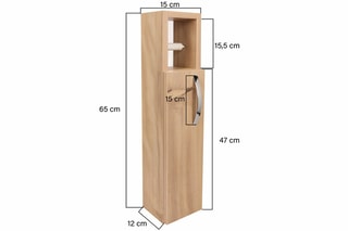 Meuble de salle de bain 1 porte - 15 x 65 x 22 cm
