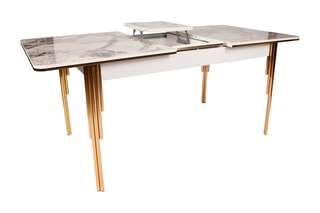 Table à manger extensible Damla - Longueur 146 à 181 cm