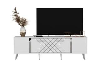Meuble TV 1 abattant Detas - 150 x 48,2 x 35 cm