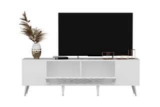 Meuble TV 1 abattant Detas - 150 x 48,2 x 35 cm